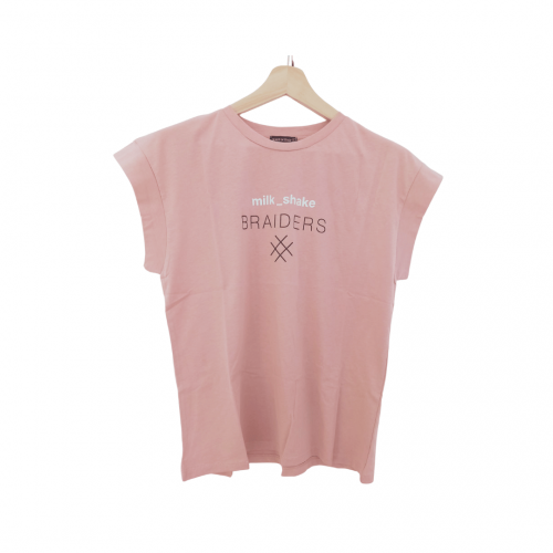 braiders T-shirt pink size L